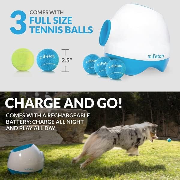 זורק כדור אינטראקטיבי מדי לכלבים-משיק כדורי טניס סטנדרטיים