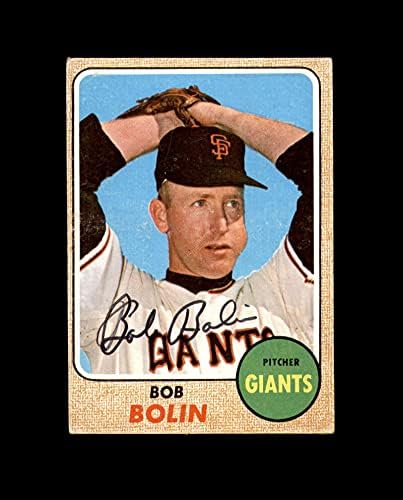 Bob Bolin Hand חתום 1968 Topp