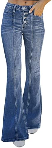 ג'ינס מתלקות וינטג 'מתלקות גבוהות מותניים קטנות מתרחבות מכנסי ג'ינס מכנסיים מזדמנים מכנסיים נשים לבגדי רחוב מגדלים.