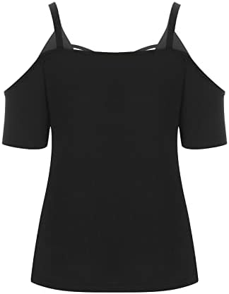 מחוץ לכתף חולצת פסחא לנשים שרוול קצר-צווארון V-צווארון חולצות חולצות מזדמנים מודפסות