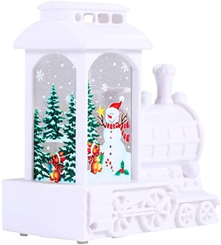 עבאודם חג המולד דקור קטן רכבת הוביל נר רוח מנורת לבית חצר קישוט משמש כדי לחגוג את חג המולד