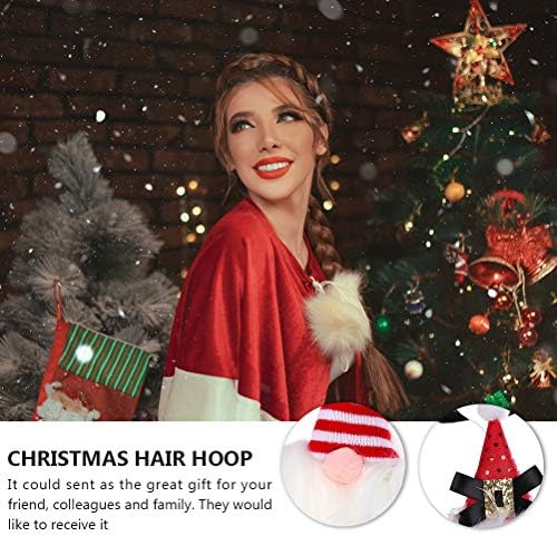 6 יחידות חג המולד סרטי שיער פלומה כובעי סרטי ראש מסיבת שיער אביזרי חג המולד קישוטי מתנות קישוטים