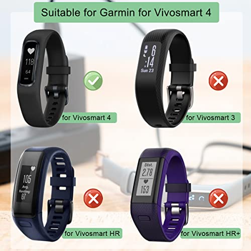 Dkardu עבור Garmin עבור Vivosmart 4 Tharger Tracker Tracker Watch Charging USB טעינה כבל קליפ עריסה