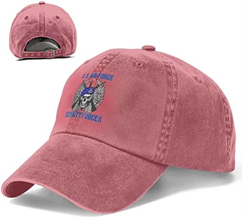 חיל האוויר האמריקני -ארהב -אוסאף משטרת אבטחה כובע בייסבול בייסבול כובעי גולף מתכווננים כובע נשים אבא