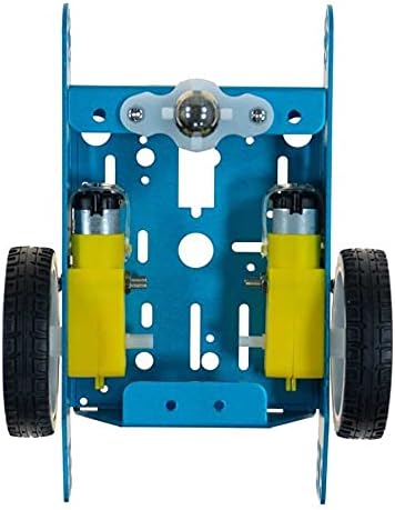 רובוטיסטן - אלומיניום רב -תכליתי גוף רובוט 2WD - ערכת פלטפורמת רובוט כחולה