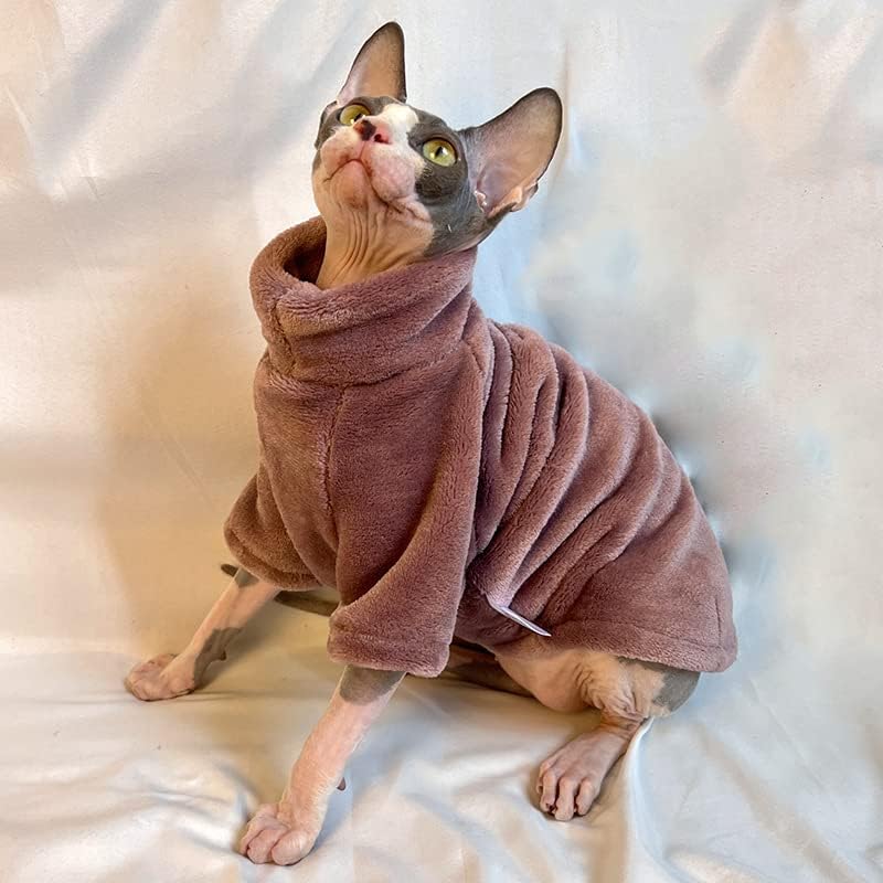כלב צמר נים חתול סוודר חורף חם בגדי בית נוח חורף כלב בגדים לכלבים קטנים סגול ל
