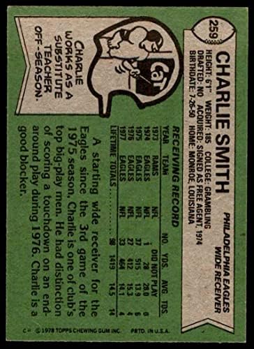 1978 Topps 259 צ'רלי סמית 'פילדלפיה נשרים לשעבר/MT נשרים
