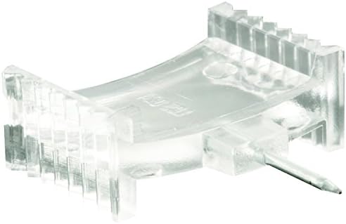 Prime-Line L 5801 L מוצרים L 5801 קטעי מחזיק רשת חלונות, 5/8 אינץ ', פלסטיק מחט פלדה, ברור, לבן