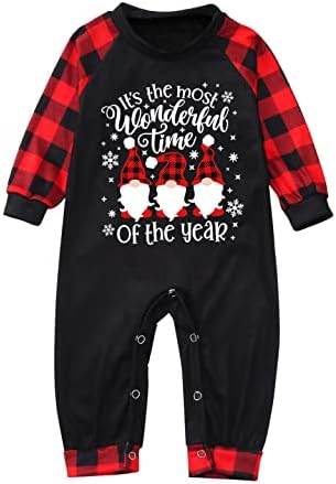 פיג'מה לחג המולד לפיג'מה משפחתית PJS תלבושות בגדי שינה תואמות סט פיג'מה של חג המולד למשפחות ל -3