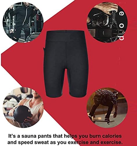 מכנסיים שומן זיעה צועד אימון אתלטי הרזיה מכנסיים קצרים קצר משקל צורב גברים עיצוב ברזלים מחוך
