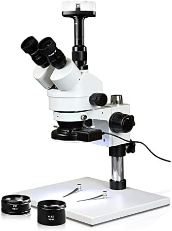 חזון מדעי סימול-מיקרוסקופ סטריאו זום טרינוקולרי מוקדי, עינית פי 10, הגדלה פי 3.5-90, מעמד עמוד עם בסיס גדול,