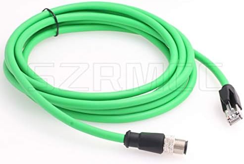 SZRMCC M12 Ethernet כבל D-Code 4 PIN זכר למחבר RJ45 High Flex Cat5e כבל רשת אטום למים לחיישן מצלמה תעשייתי