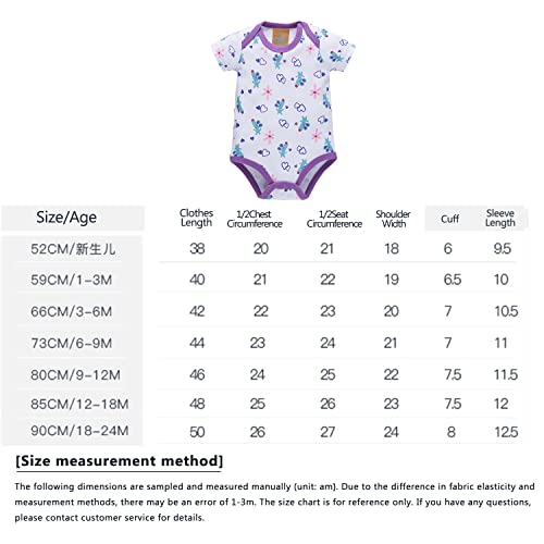 יילוד לשני המינים בגדי תינוקות פעוט רומפר שרוול קצר בגד גוף הדפס חמוד סרבל חתיכה אחת 0-1 מ