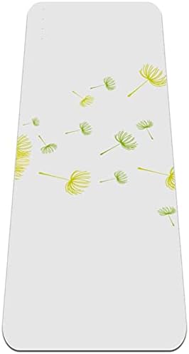 סיבזה ירוק צהוב שן הארי פרימיום עבה יוגה מחצלת ידידותית לסביבה גומי בריאות & כושר החלקה מחצלת עבור כל סוגים
