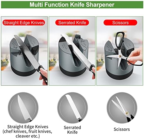 4 ב 1 רב-פונקציה חשמלי סכין מחדד ידני מטבח סכין מחדד