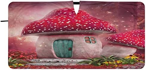 מכונית Blueangle Sliewield Sunshade Fairy Fairy House Funty House Auto Auto Sun Shים