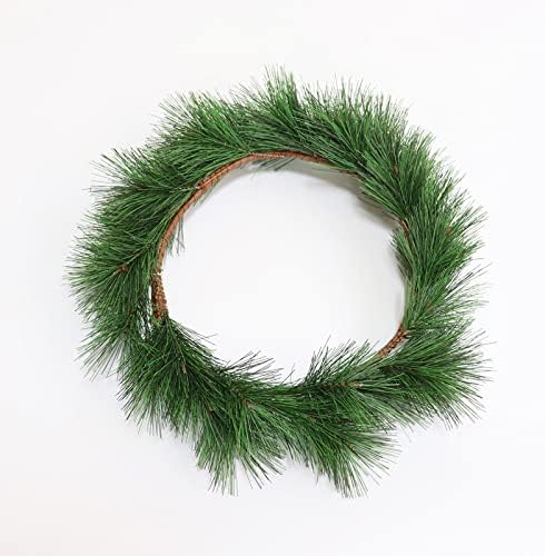קישוט חג המולד של Alaxi PVC טבעת מחט אורן שולחן חומר עץ חג המולד עם מעגל חג המולד של חג המולד
