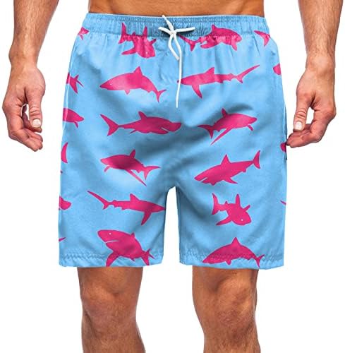 מכנסי אימון BMISEGM לגברים גברים אביב קיץ מכנסיים קצרים מכנסיים מכנסיים ספורט מודפסים מכנסי חוף