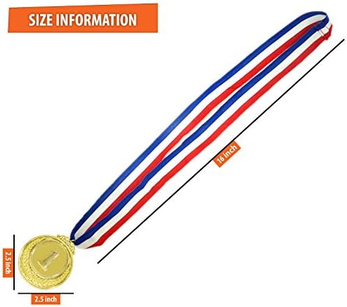 Ifamio Premium 6 PCS מדליות פרס מדליות סגנון אולימפי בסגנון אולימפי מכסף זהב מדליות ברונזה עם סרט