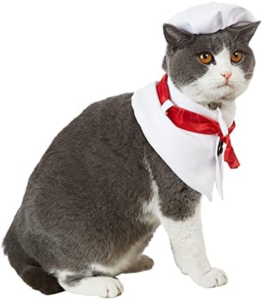COUMOUR COOK CAT תחפושת בגדי חיות מחמד מצחיקים עם טבח כובע חתלתול קוספליי בגדים חולצת שף גור לתלבושות
