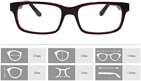 שינו מלבני עץ משקפיים קריאת משקפיים מסגרות אנטי כחול אור מחשב משקפיים 1.61 עדשות-זפ114