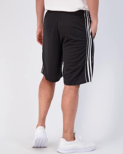 אמיתי יסודות 5 חבילה: גברים של רשת ספורט ביצועים כושר מכנסיים קצרים עם כיסים