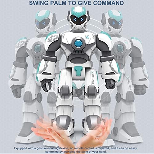 צעצועי רובוט RC חכמים לילדים, שליטת קול גדולה במיוחד לבקרת תכנות לבקרת תכנות ענקית ריקודים הליכה דיבורים של