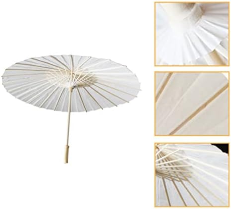 HOMOYOYO PARASOL נייר סיני נייר דקורטיבי מטרייה לבנה מטרייה נייר מטריות לחתונה קישוט למסיבות כלה קוספליי צילום