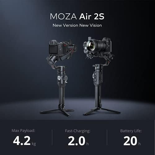 Moza Air 2S 3 צירים כף יד Gimbal מצלמת מצלמה מייצב 4.2 קג מטען מיקרו חכם גלגל יד Gimbal למצלמות
