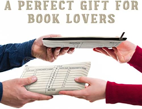 12 חתיכות ספרן מתנות, ספריית כרטיס פאוץ בתפזורת עבור ספר אוהבי מתנות ספרן הערכה מתנות בית ספר ספרן רוכסן