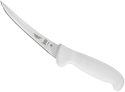 מרסר קולינרית משולש יהלום 3 שלב מחדד & מגבר; אולטימטיבי לבן, 6 אינץ מעוקל קצבים סכין