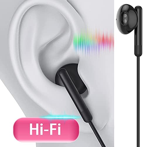 אוזניות USB C, אוזניות מסוג C עבור iPad Pro, HIFI 3D סטריאו 32BIT/384KHz אוזניות קוויות עם בקרת נפח מיקרופון