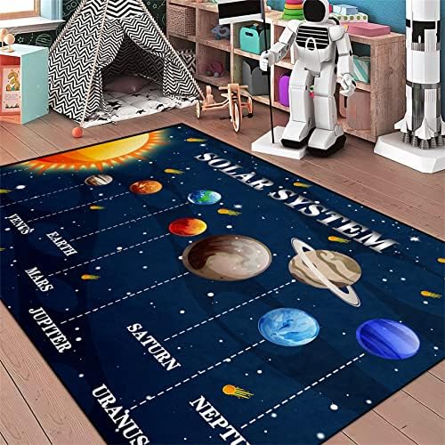 גלקסי אזור שטיחים יקום שמש מערכת כוכב נושא קטן שטיחים שטיחי חלל לילדים שינה חינוכיים למידה שטיח לסלון חדר