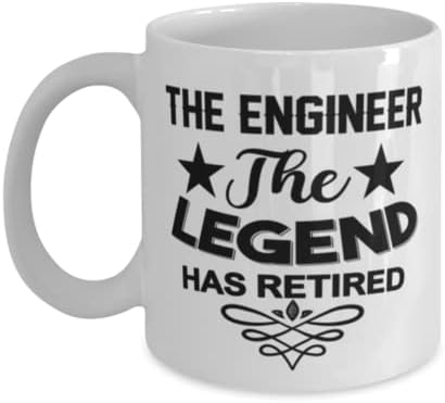 מהנדס ספל, האגדה יש בדימוס, חידוש ייחודי מתנת רעיונות עבור מהנדס, קפה ספל תה כוס לבן