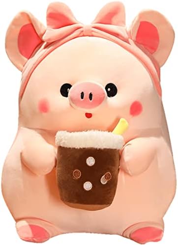 אלינן חמוד בובה חזיר ממולא צעצוע חזיר מקסים תה מקסים תה חזיר קטיפה יפנית אנימה חזיר בובות חזיר