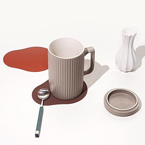 ספל קפה דוסטנדה עם מכסה, ספל קפה 16 אונקיות וכוס תה עם רכבת-מתאים למדיח כלים ומיקרוגל