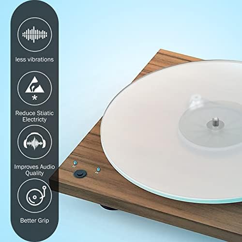 אקסיומה-פטיפון אקריליק עבור נגני תקליטים ויניל-2.7 מ מ עבה עבור צליל טוב יותר תמיכה על שיא נגן-מספק בס אנטי