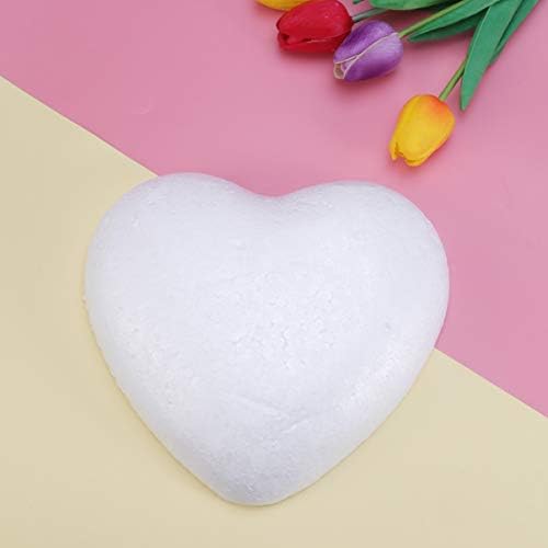 קישוטי חג המולד של ABAODAM תפאורה לחתונה לבנה לב לבן בצורת קלקר קצף מלאכה דגמי DIY פרח סידור קישוט חתונה 23 סמ