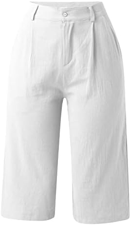 מכנסיים קצרים בצבע טהור ברמודה לנשים באורך הברך אורך הברך ג'רזי מזדמן מכנסיים קצרים עם כיסים עמוקים טרקלין מכנסיים
