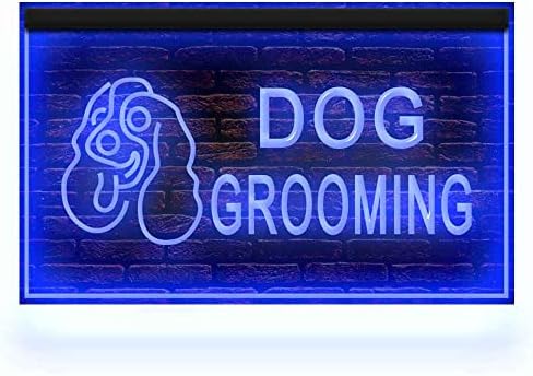 210008 טיפוח כלבים חנות חיות מחמד תפאורה תצוגת תצוגת LED אור ניאון שלט