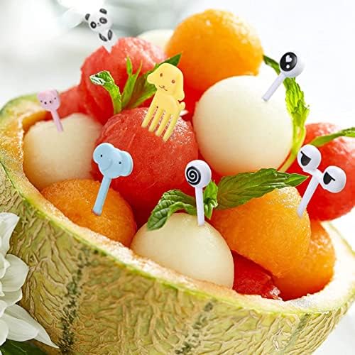 Nirelief Food Animal Poods for Kid Bento Bento בוטו בנטו קופסת פירות קוטפים מיני מזלג קוטף קיסמי שיניים