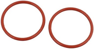 AEXIT 50 יחידות חותמות אדומות וטבעות O 25 ממ x 1.5 ממ עמידות לחום ללא שמן NBR NBRILE RUBBER O טבעת