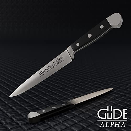 סדרת אלפא-8 סכין חיתוך סכין-פלדה מוקשה קרח-יד מזויפת / מחודדת-תוצרת סולינגן, גרמניה מאז 1910