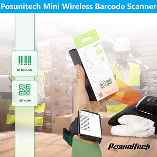 כפפת PosUnitech Barcode Scanner 2d GS02 זברה לביש SE4107 קורא IP65 סריקה מגע NFC תמיכה רב בשפה