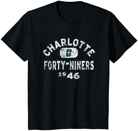 צפון קרוליינה שרלוט 49ers 1946 חולצת טריקו לוגו וינטג '