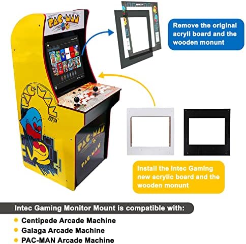החלף מקל לחימה לארון Arcade1up ו- Monitor Mount עבור דגם ספציפי של ארון Arcade1up, הפעל את המתג שלך בארון