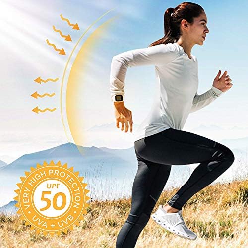 נשים UPF 50+ אימון שרוול ארוך מפעיל חולצות מהירות יבש חיצוני UV SUN SANICE חולצת טריקו