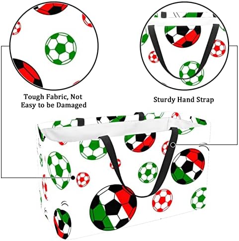 Lorvies תיקי מכולת לשימוש חוזר דפוס צבע איטלקי כדורגל