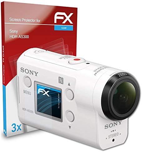 סרט הגנת המסך של Atfolix התואם למגן מסך של Sony HDR-AS300, סרט מגן אולטרה-ברור FX