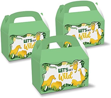 GGSELL חיות חיות מפלגת חיות ציוד מתנה פינוק קופסאות מקלחת לתינוקות חיה ג'ונגל נושא קישוטים למסיבות